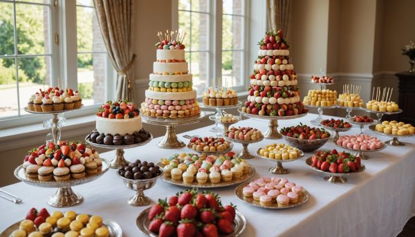 Buffet d'anniversaire et gourmandises festives à gogo